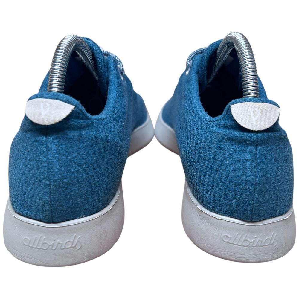 ALLBIRDS The Wool Runnner Men's Sz 8 Thrive Teal Trainers Sneakers Merino Wool - Picture 4 of 12